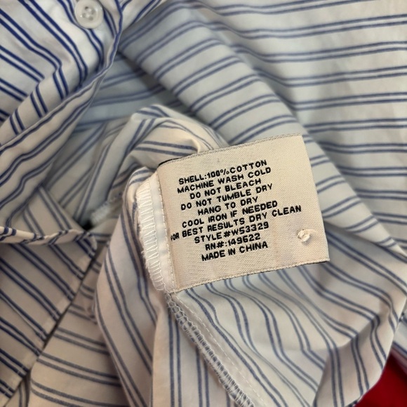 Walter Baker | Vivian blue and white stripe long sleeve button up shirt - Picture 5 of 5